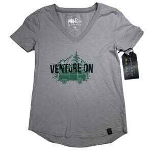 United By Blue Graphic Tee Venture On V-Neck Tee Women’s Size‎ XS  Gray
